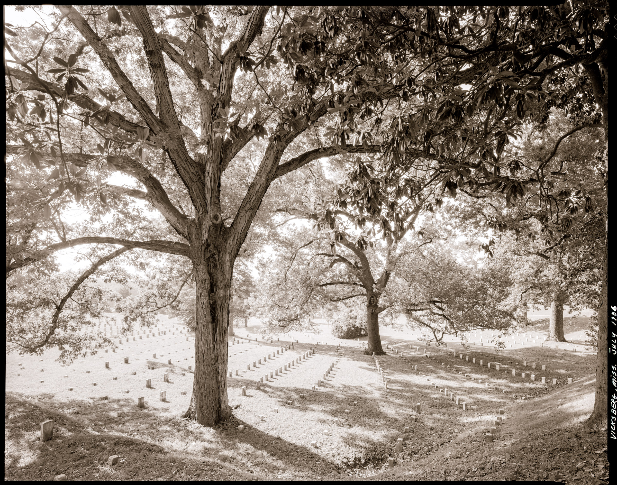 Cemetery in Vicksburg Mississippi 1986